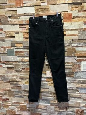 AGOLDE Black High-Rise Skinny Jeans for Women